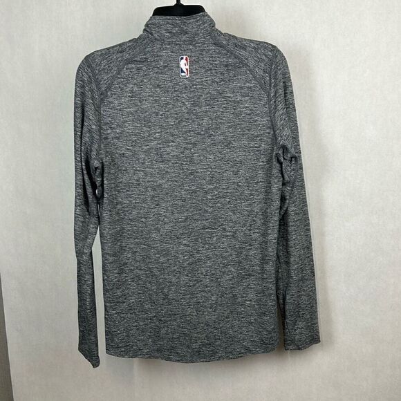 Nike San Antonio Spurs Pullover Quarter 1/4 Zip Girls Sz Large NBA Gray Lightwei - Picture 4 of 9
